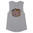 thumbnail image 1 of Spooky and Groovy Women's Muscle Tank Small Heather Grey, 1 of 5