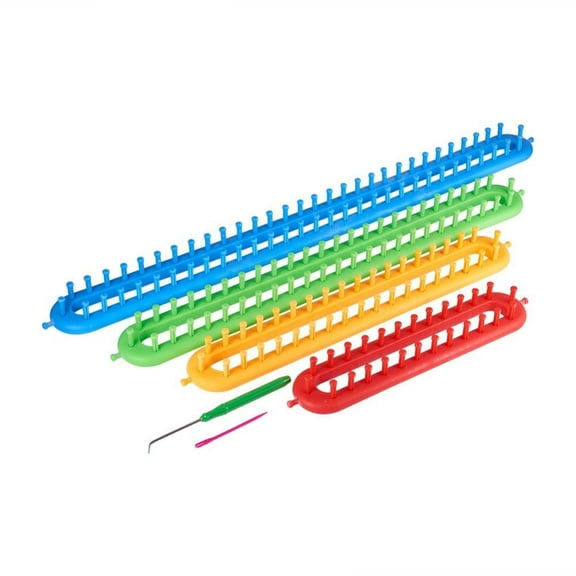 Spool Knitting Loom Sets for Yarn Cord Knitter Mixed Color 690x190x40mm 6pcs/set