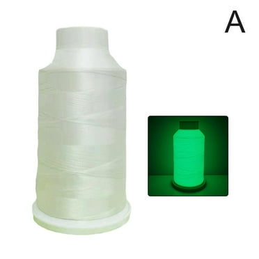 Spool Luminous Thread Glow In The Dark DIY Embroidery Sewing 1000 Yards Q2E8