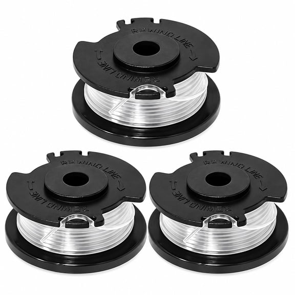 Yutacorex 0.065 in x 17 ft Replacement Trimmer Spool for HT21-401-002-04 4.6 Amp 13 in Electric String Trimmer, 3 Pack Round Nylon Auto-Feed Line
