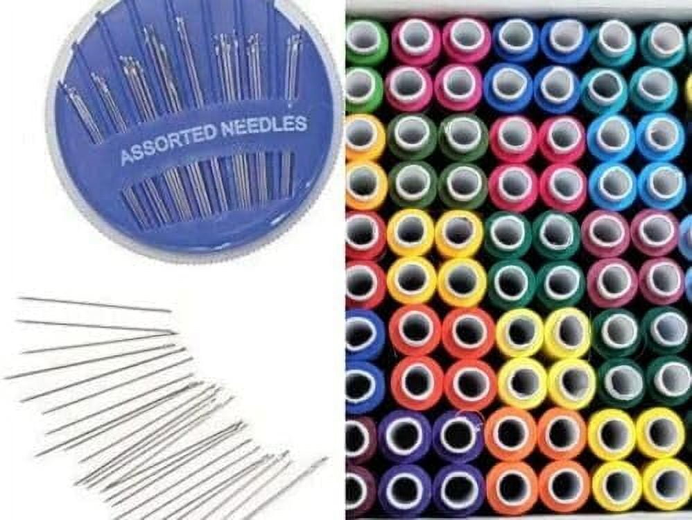 Spool Set 4 Polyester Thread/DHAGA 135MTR & Sewing Needle