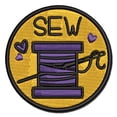 thumbnail image 1 of Spool of Thread Sew Sewing Applique Multi-Color Embroidered Hook & Loop Patch - 3.5 Inch Large, 1 of 5