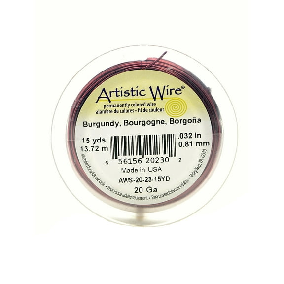 Spools 15 yd., burgundy, 20 gauge (pack of 4)