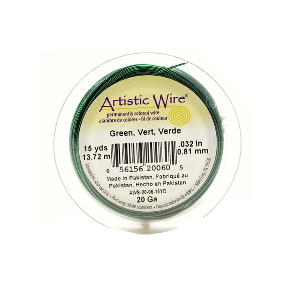 Spools 15 yd., green, 20 gauge (pack of 4)