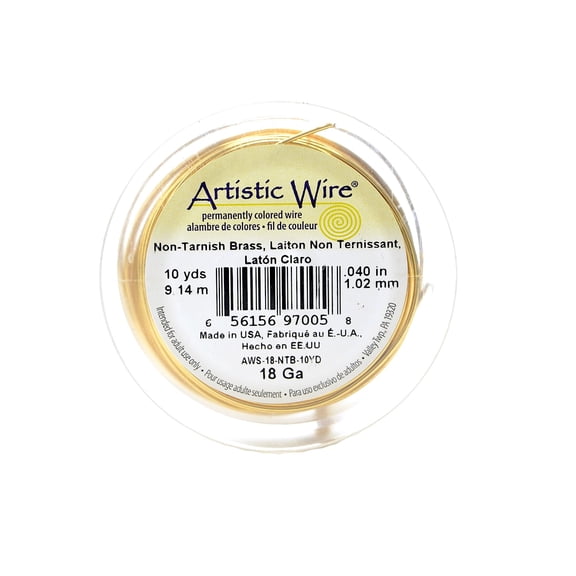 Spools 20 ft., non-tarnish brass, 18 gauge (pack of 4)