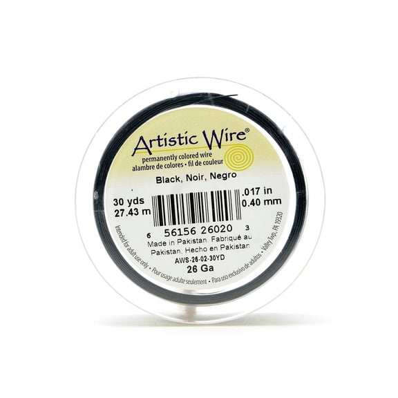 Spools 30 yd., black, 26 gauge (pack of 4)