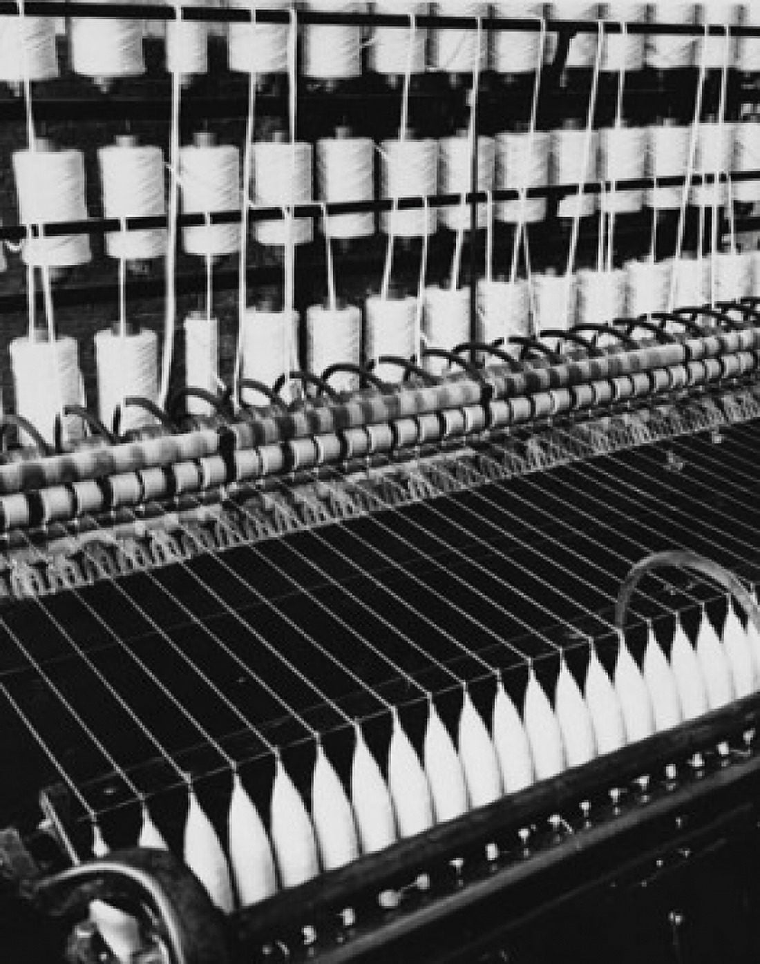 Spools of thread in a textile factory Canvas Art - (18 x 24)
