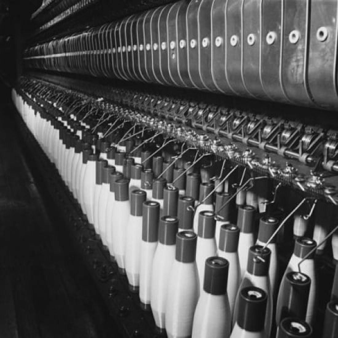 Spools of thread in a textile factory Canvas Art - (18 x 24)