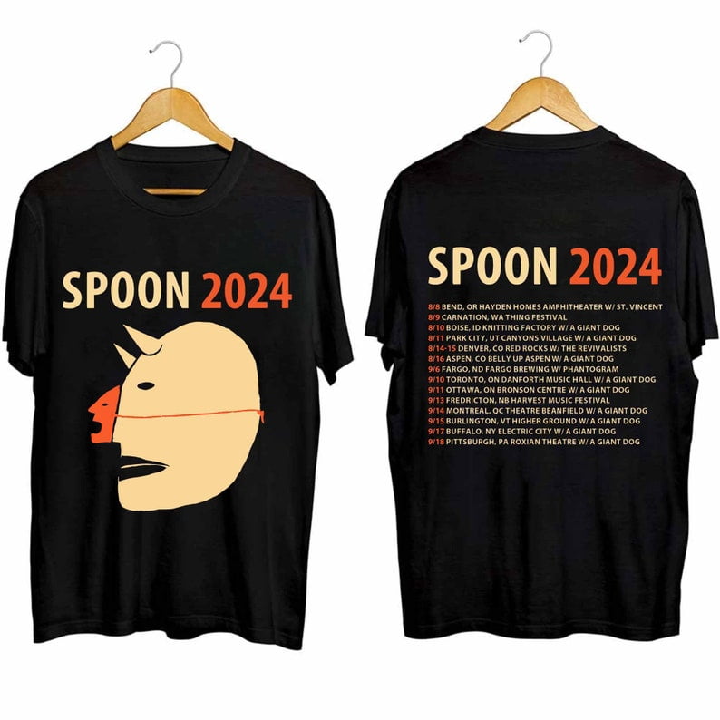 Spoon 2024 Tour Shirt, Spoon Band Fan Shirt, Spoon 2024 Concert Shirt ...
