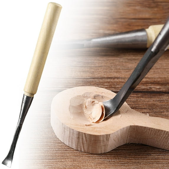 Spoon Bent Gouge Wood Carving Tool For Hollowing And Shaping Hand Tool Set For Diy Woodworking And Craft Artifacts(15Mm)