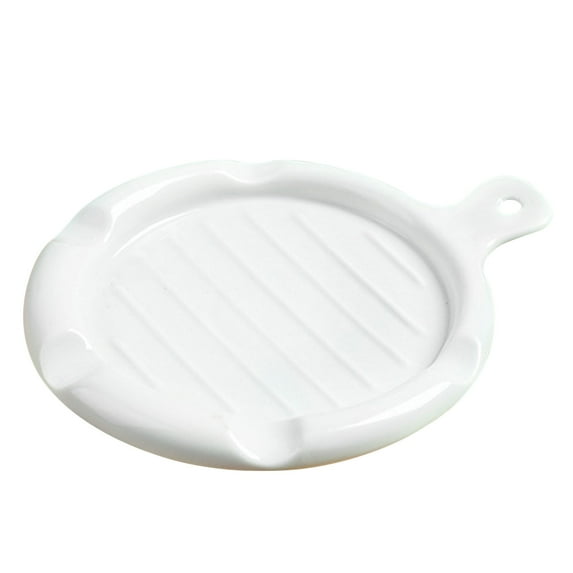 Spoon Holder For Stove Top, Spoon Rest For Kitchen Counter, Coffee Spoon Rest, Kitchen Spoon Holder, Utensil Rest-White-7x6x1inch