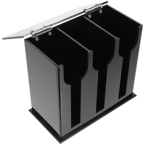 Spoon Rest Flatware Straws Office Decorative Cutlery Dispenser Acrylic Soup Rack