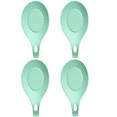 thumbnail image 1 of Spoon Rest For Kitchen Counter , Pack of 4 BPA-Free and Food Grade Silicone Spoon Holder - lake green, 1 of 6