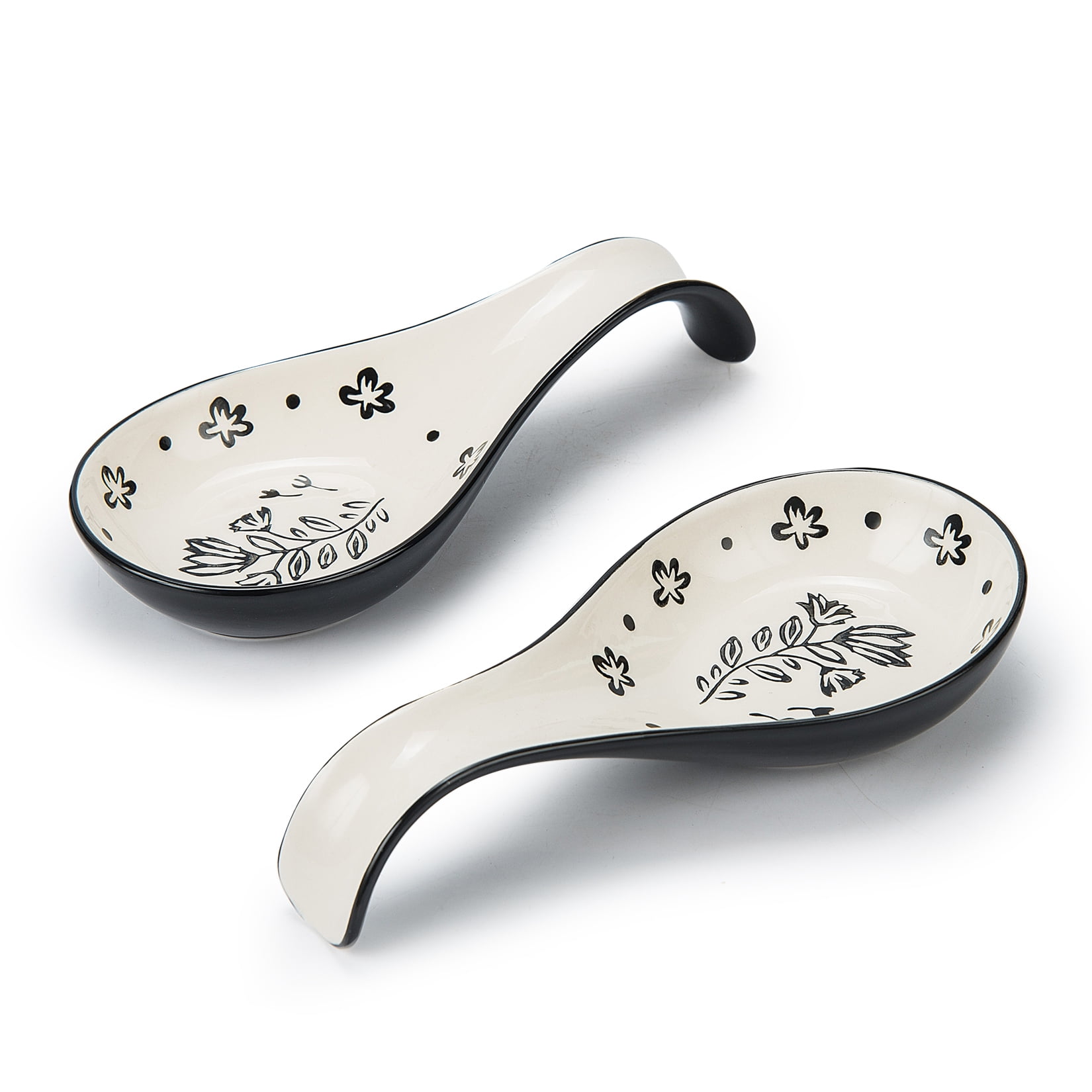 Spoon Rest Spoon Holder for Stove Top Ceramic Spoon Holder Porcelain ...