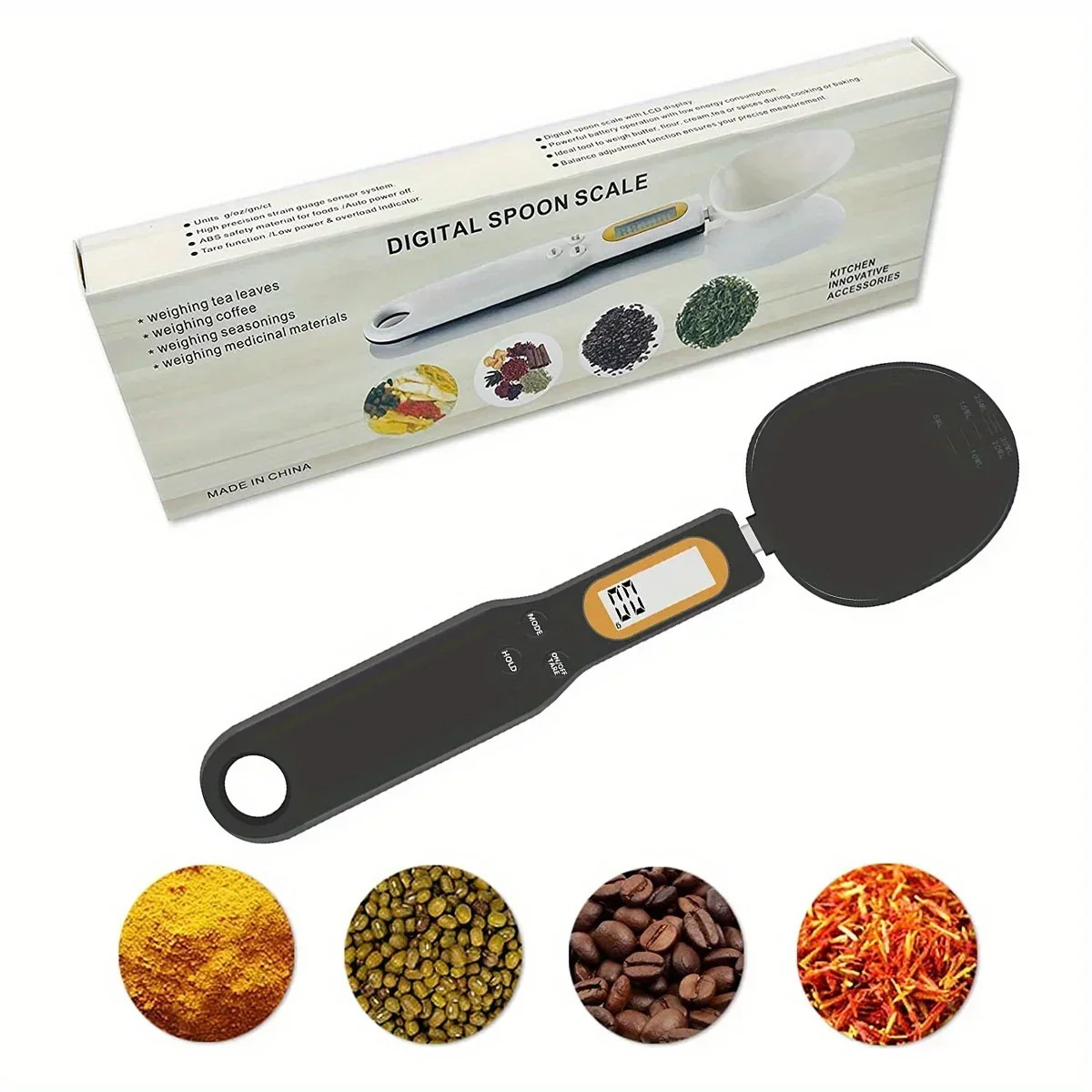 Spoon Scale,Electronic Food Scale 500g/0.1g Weighing for Grams and OZ