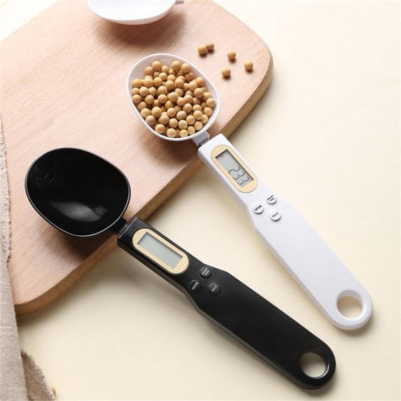 Spoon Scales Digital Weight Grams, 0.5g-500g Kitchen Electronic Gram Measuring Spoon Scales with Accurate LCD Display for Dispensing Coffee,Yellow