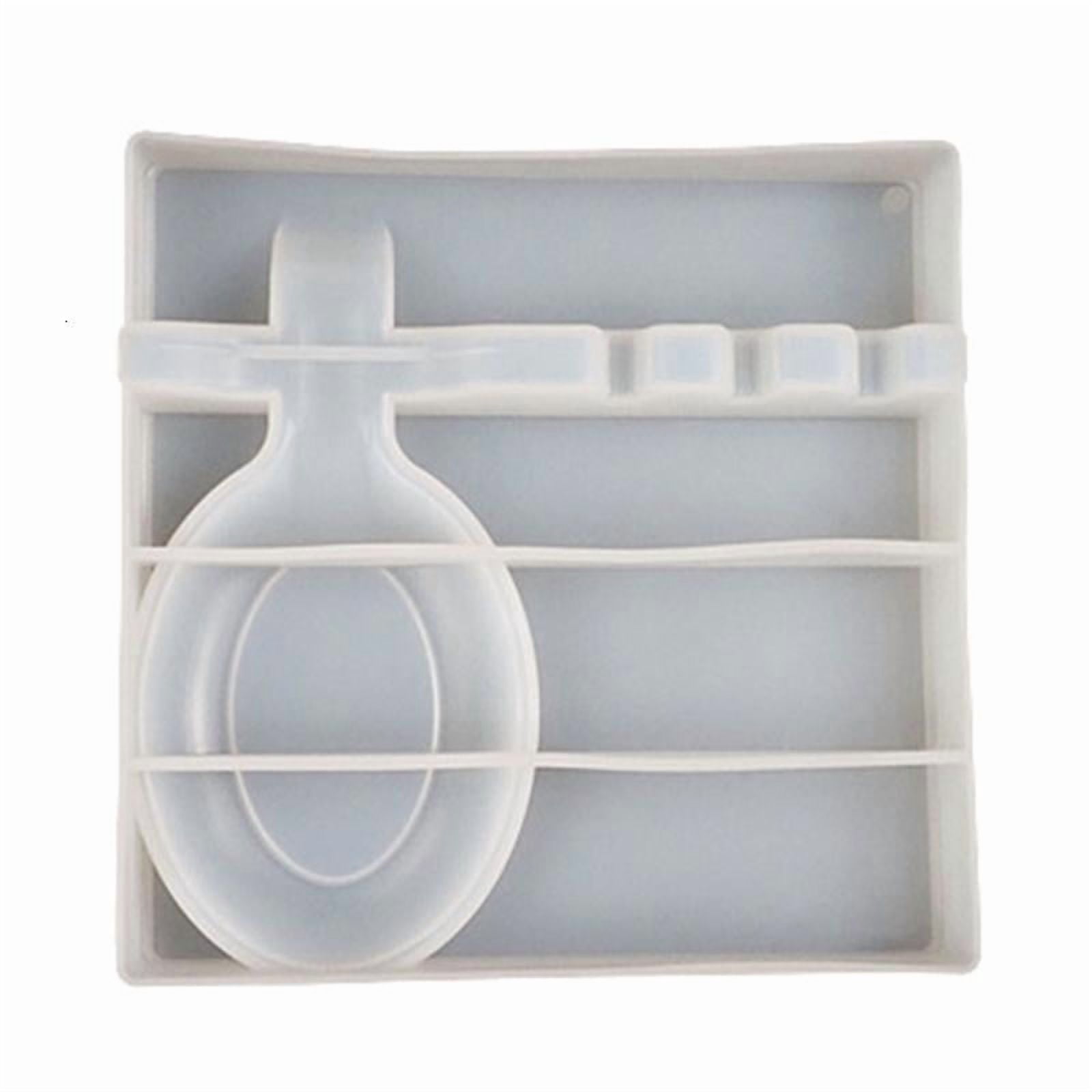 Spoon Storage Tray Epoxy Resin Mold Tableware Rack Plate Casting Silicone Mould