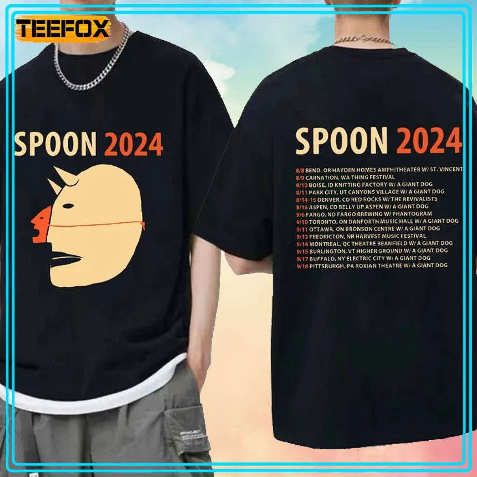 Spoon Tour 2024 Band Concert TShirt