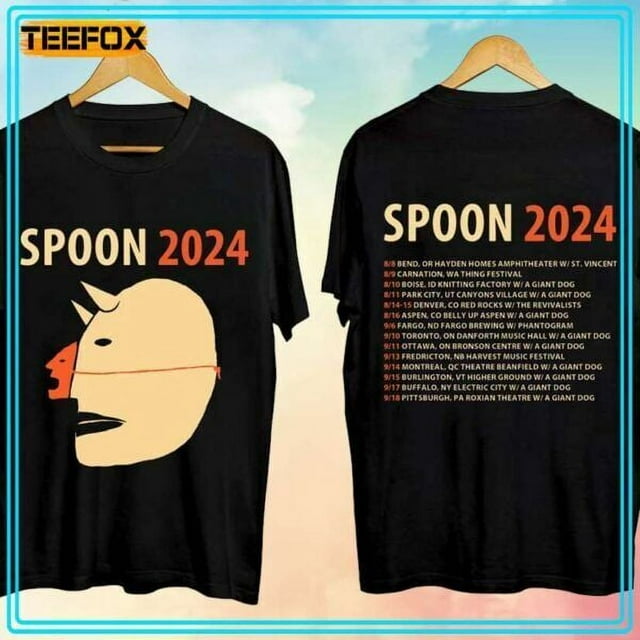 Spoon Tour 2024 Concert Music TShirt