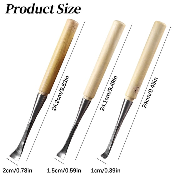 Spoon bent gouge for woodcarving and hollowing tool