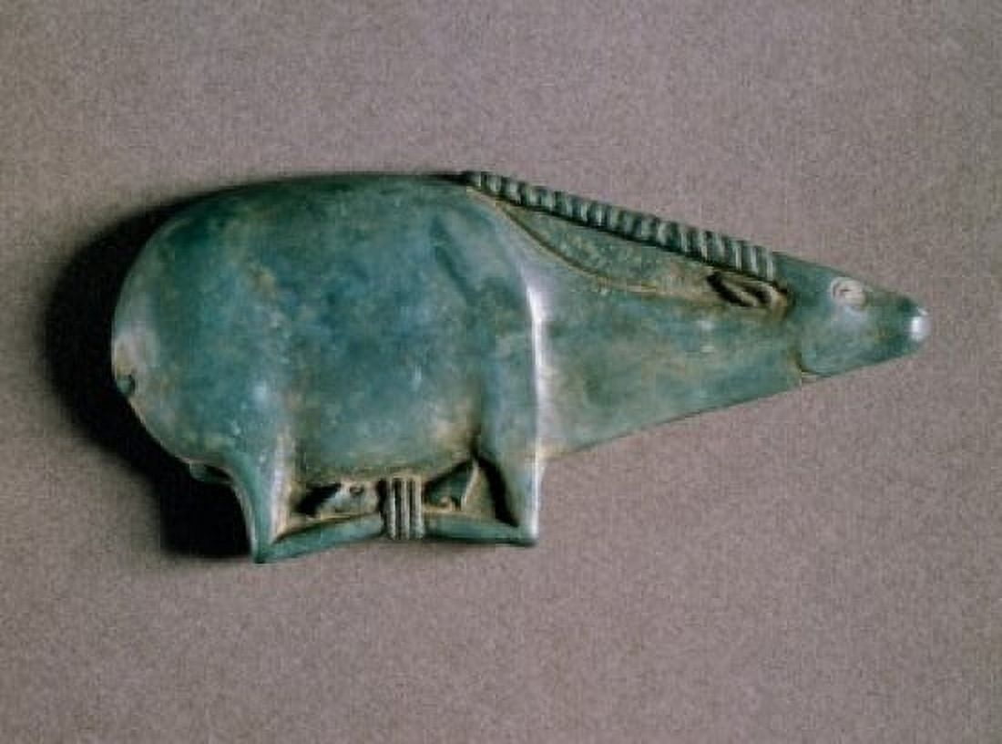 Spoon in the Shape of an Lying Down Oryx France Paris Musee du Louvre Canvas Art - (18 x 24)