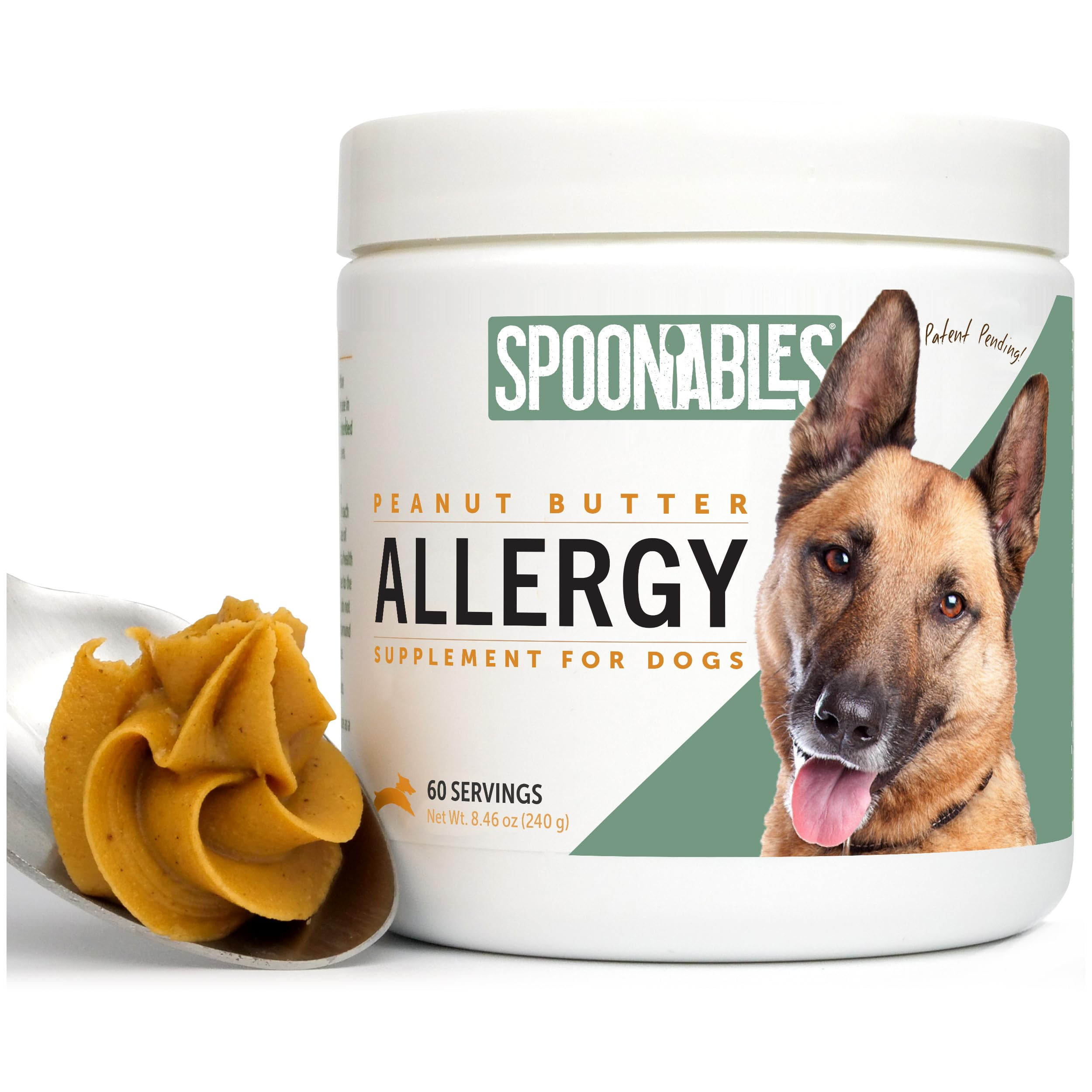 Spoonables Dog Peanut Butter Allergy Supplement for Dogs Healthy Peanut Butter for Dogs Enriched with Dog Probiotics Dog Allergy Relief Immune Support Supplement Allergy 8.46oz Walmart