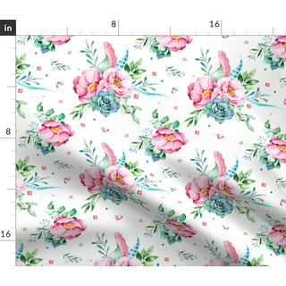 Retro Boho Floral Fabric –