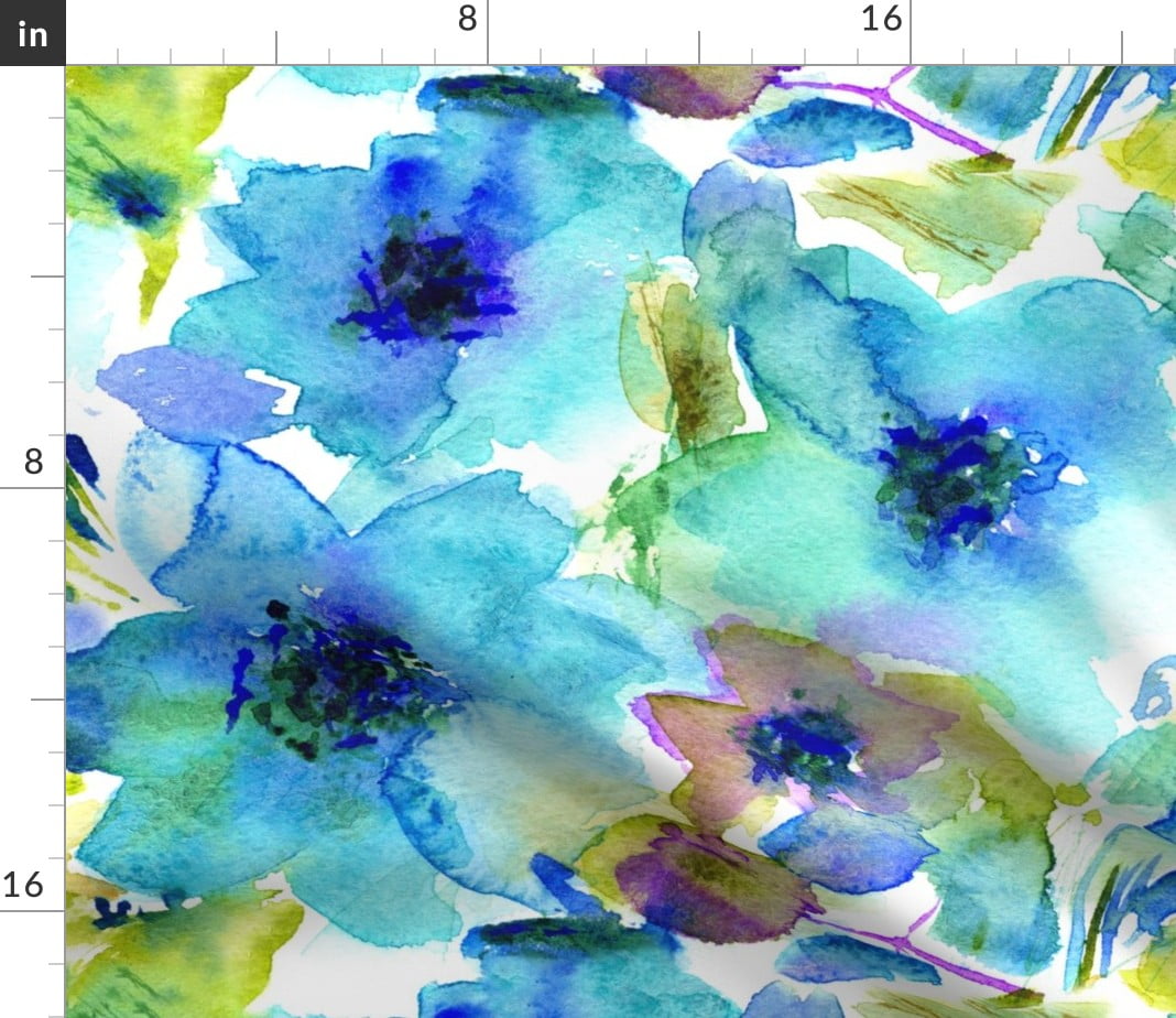 Fabric painting: paint vs watercolor - Stitch Floral