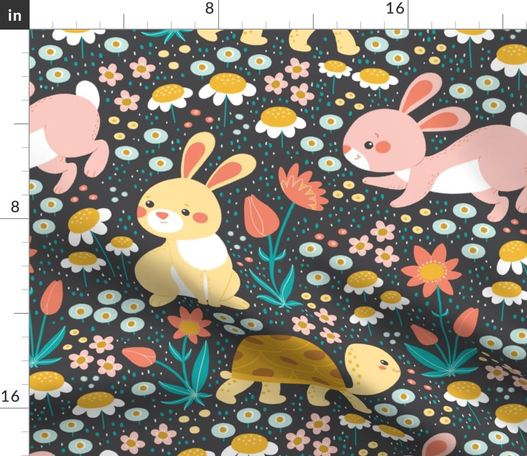Hare Fabric Panels for Quilting Bunny Quilt Fabric Childrens 