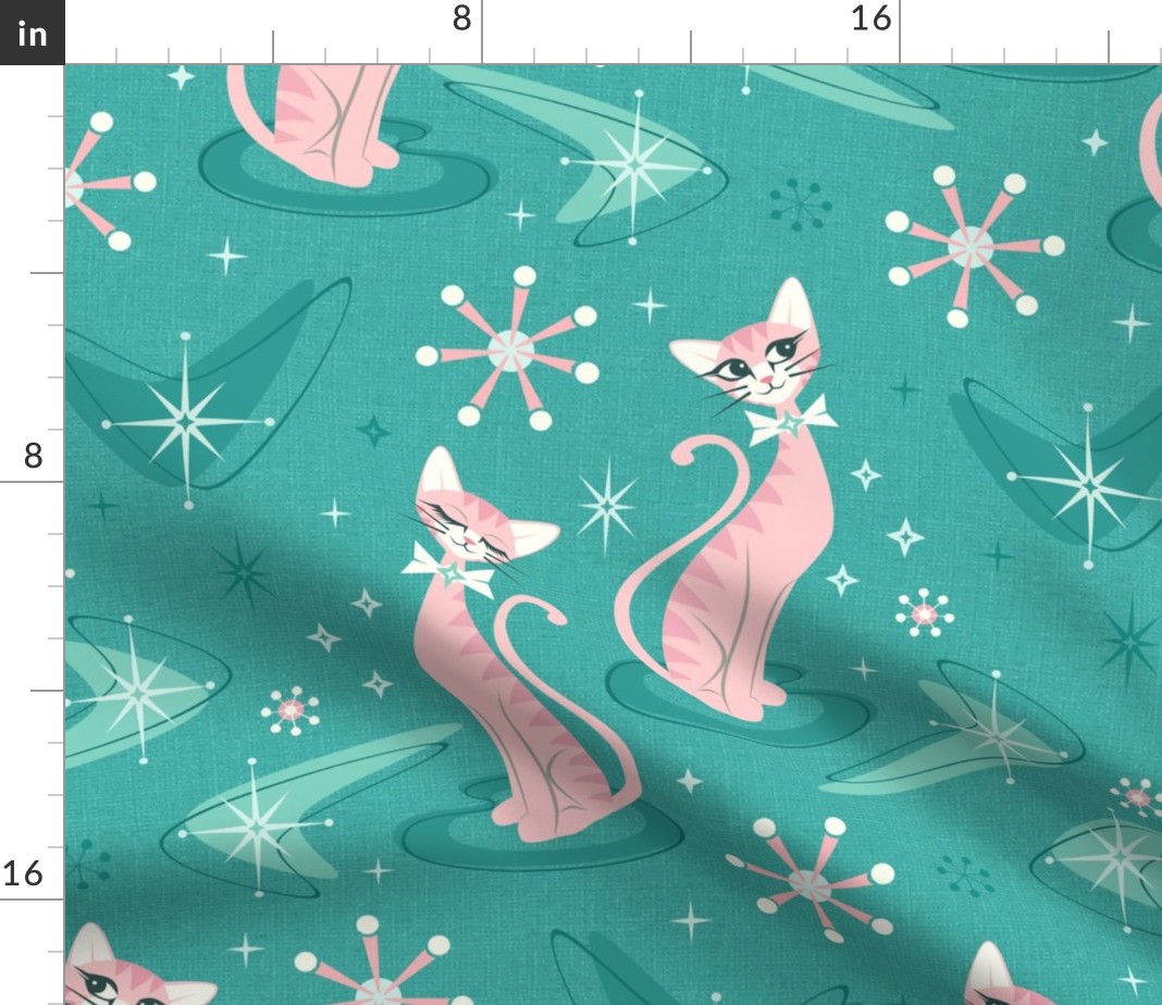  Cats & Kittens Cotton Fabric by The Yard : Arts