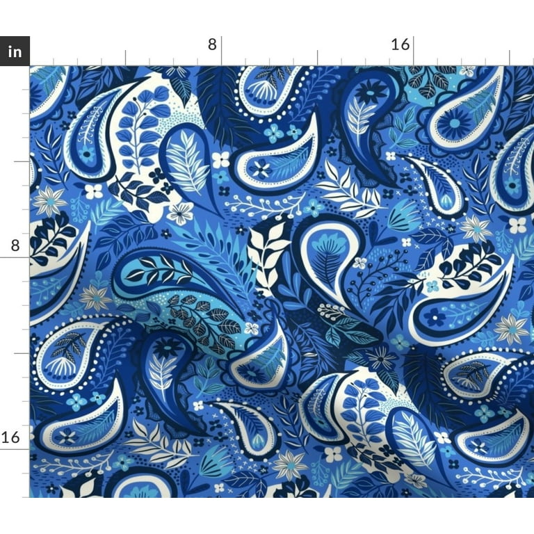 Spoonflower Fabric - Paisley Pattern Yourartisticstyledc 500Th Artistic  Style Printed on Minky Fabric by the Yard - Sewing Quilt Backing Plush Toys