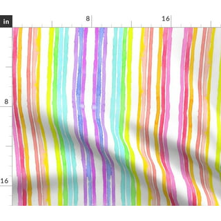 Rainbow Print Fabric, Baby Muslin Fabric, Gauze Fabric, Watercolor Fabric,  Pastel Cotton Fabric, Natural Fabric by Yard, Baby Crib Fabric 