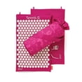 thumbnail image 1 of Spoonk Cotton Magenta Acupressure Mat, 1 of 5