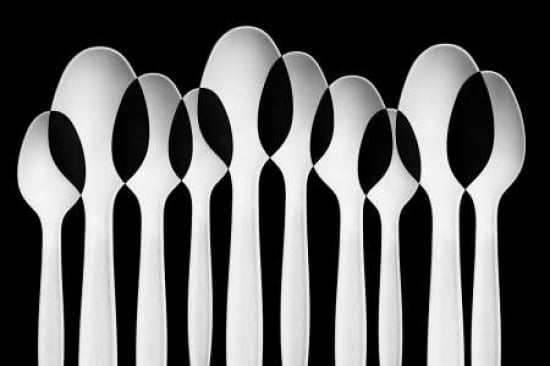 Spoons Abstract Forest Canvas Art - Jacqueline Hammer (12 x 18)