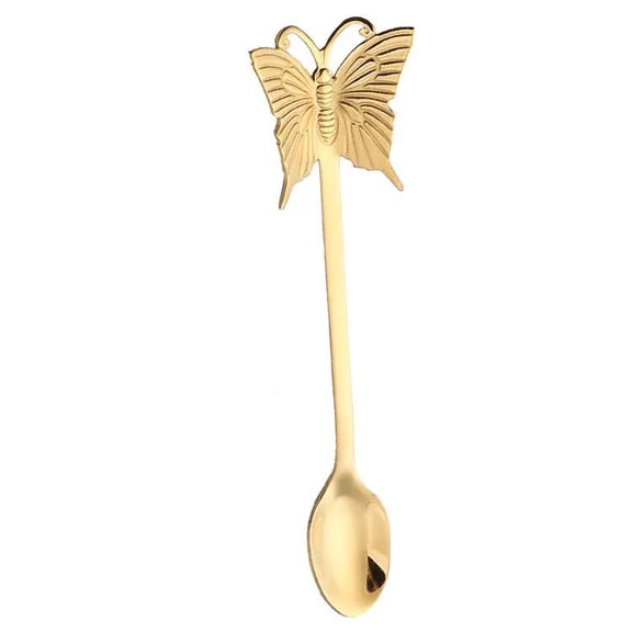 Spoons Creative Stainless Steel Butterfly Spoon Dessert Cake Tea Set Coffee Spoon Kitch