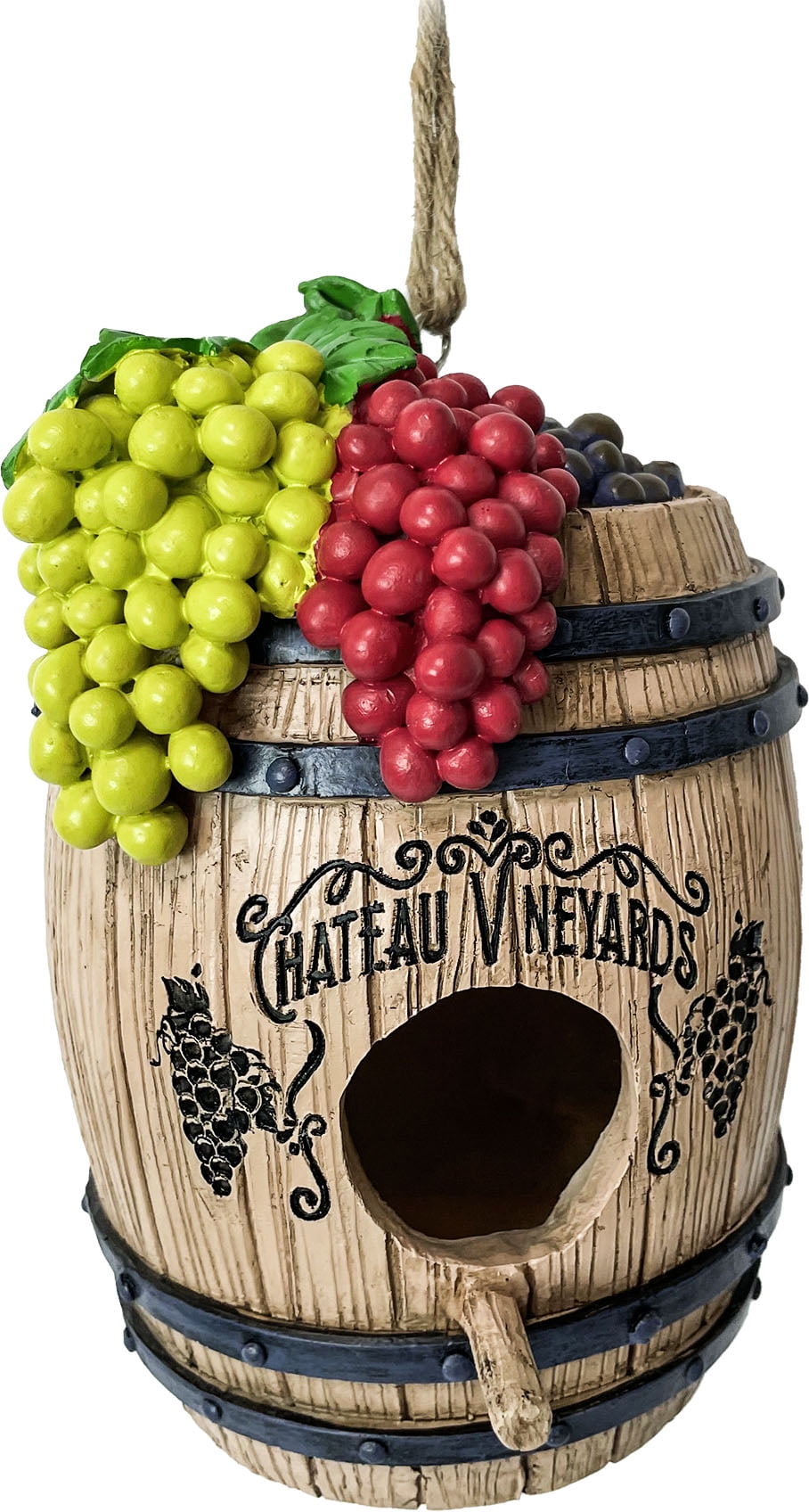 WINE BARREL BIRDHOUSE