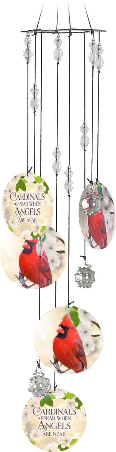 CARDINALS METAL WIND CHIME