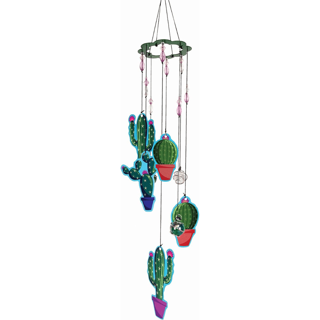 Spoontiques 11916 Cactus Wind Chime, Green