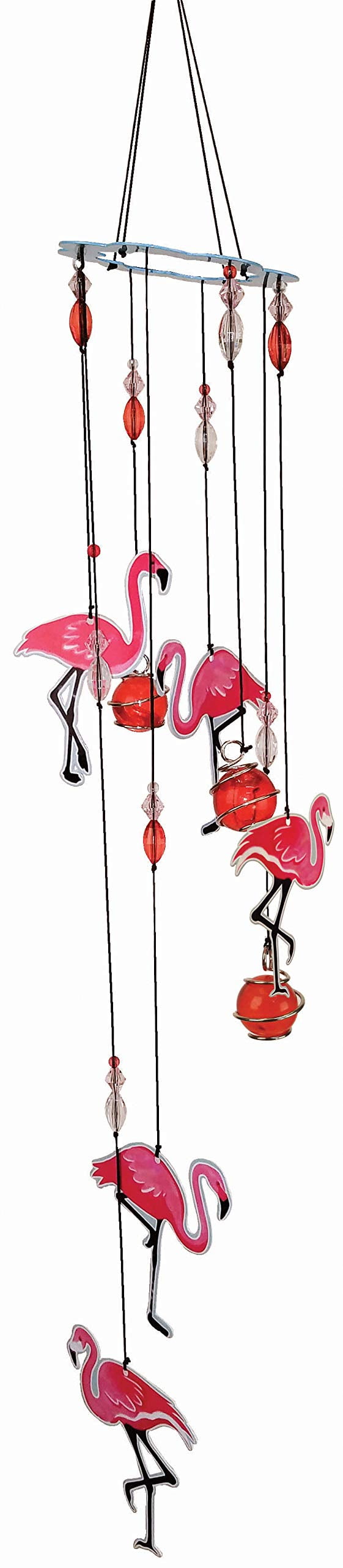 Spoontiques 11947 Flamingo Wind Chime, Orange