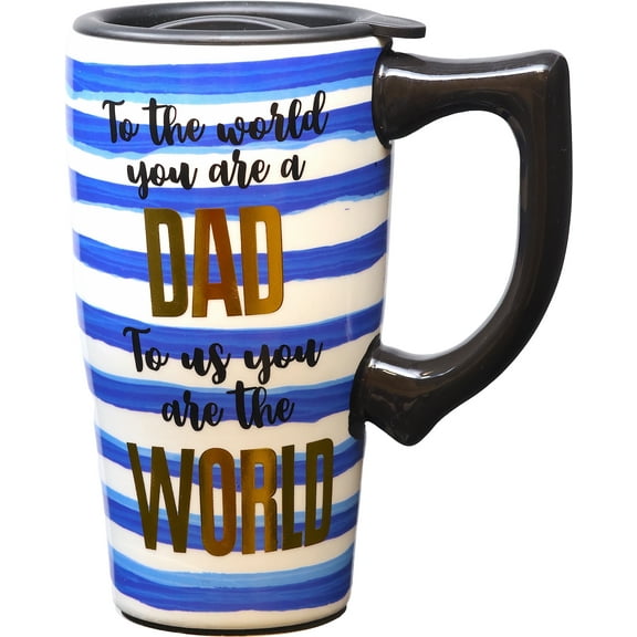 DAD 18 OUNCE CERAMIC TRAVEL MUG