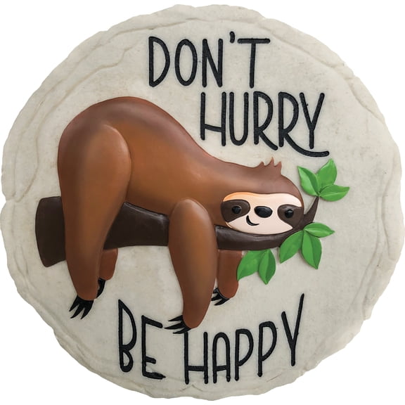 SLOTH STEPPING STONE / DECORATIVE WALL PLAQUE