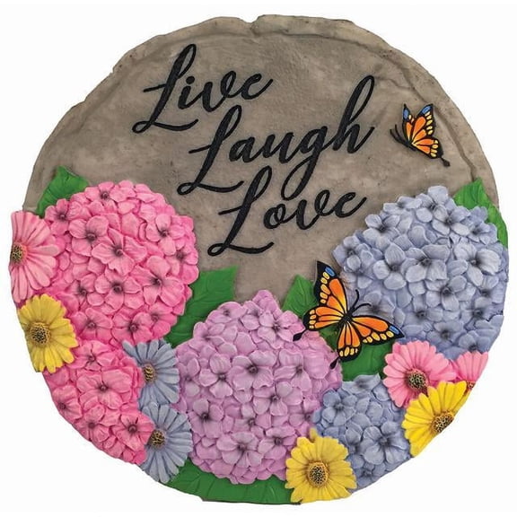 Spoontiques 13238 Live Laugh Love Stepping Stones, Multicolored