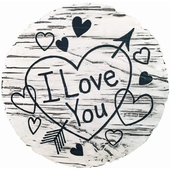 I LOVE YOU STEPPING STONE / DECORATIVE WALL PLAQUE