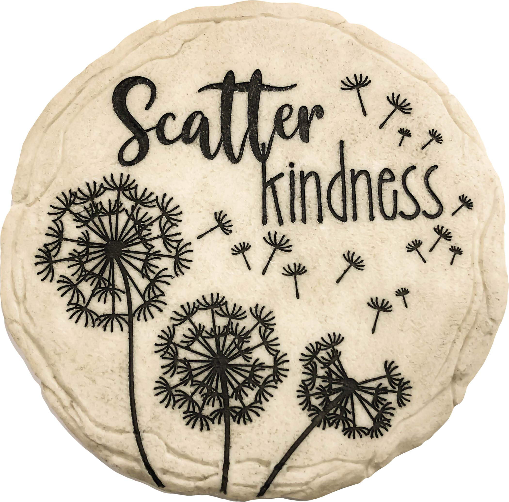Scatter Kindness Off-White Ceramic Garden Stepping Stone