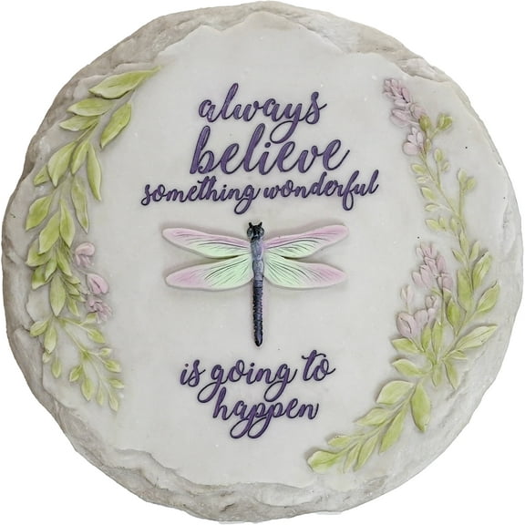 ALWAYS BELIEVE STEPPING STONE / DECORATIVE WALL PLAQUE