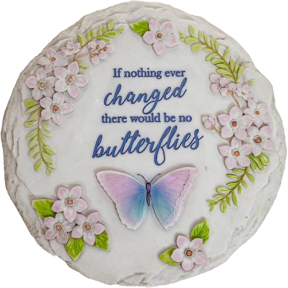 Spoontiques If Nothing Ever Changed Resin Stepping Stone/ Wall Plaque