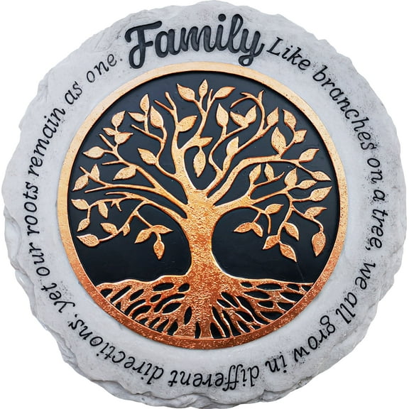 FAMILY BRONZE STEPPING STONE / DECORATIVE WALL PLAQUE