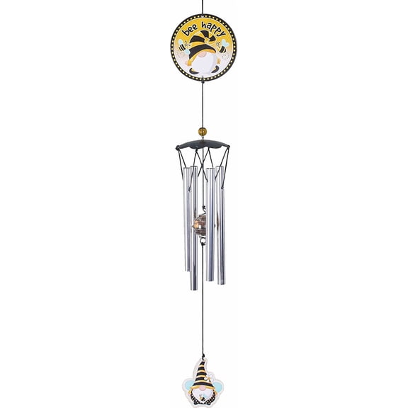 Spoontiques Wind Chime, 3"L x 3"W x 18"H, Bee Gnome