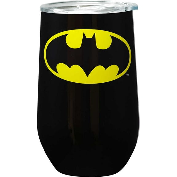 BATMAN LOGO STNLS WINE TUMBLER