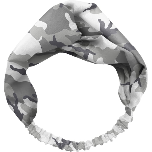 GRAY CAMOUFLAGE HEADBAND